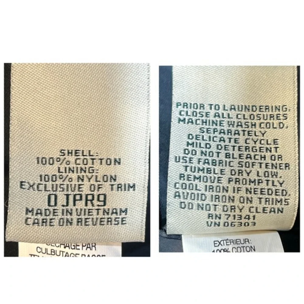 LL Bean Pea Coat Belted Canvas Field Jacket Small Pink Chore Barn Spring Preppy‎